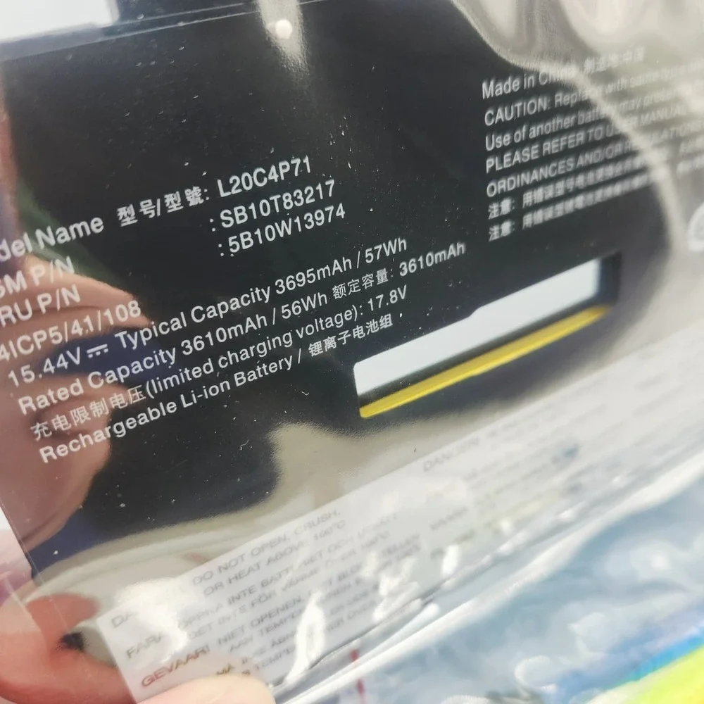 ASODI‎ L20C4P71 57Wh Laptop Battery for Lenovo X1 Carbon 9 10 Yoga 6 7 Gen